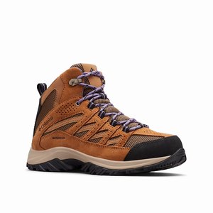 Columbia Crestwood™ Mid Vattenproof Vandringsskor Dam Bruna (GOQAB2945)